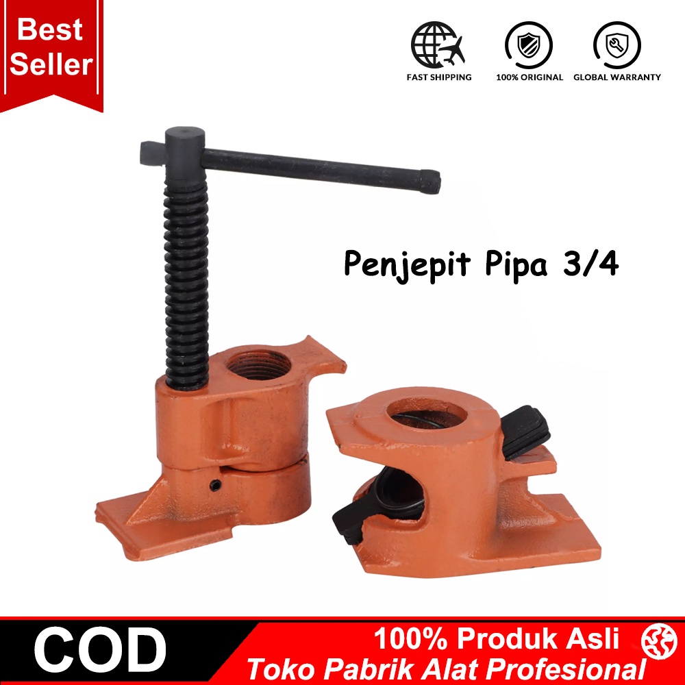 Pipe Clamp Fixture 3/4 klem press Papan Kayu Palet For Woodworking Clamp Project Tidak Termasuk Pipa