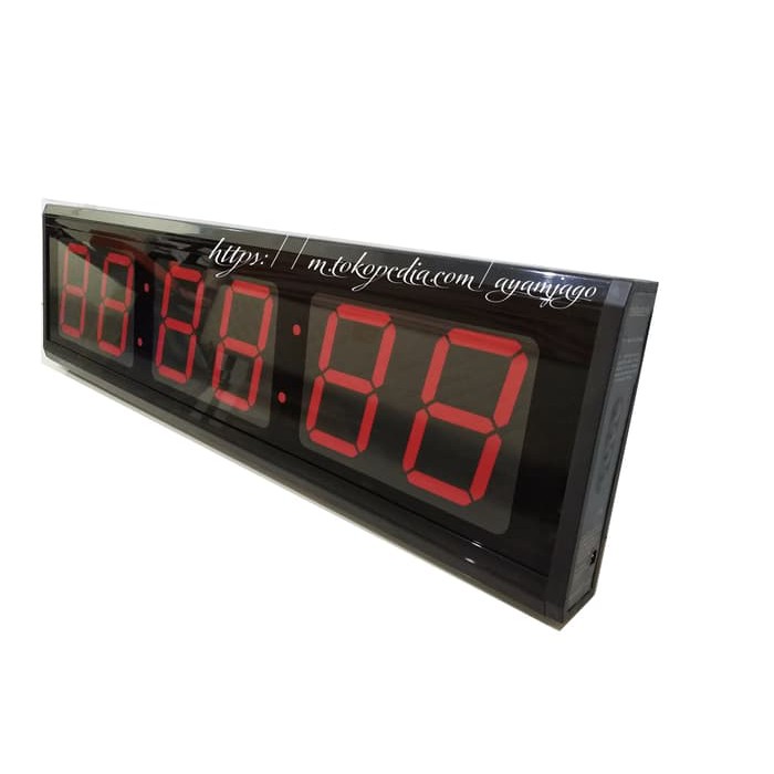 Jam Led Digital Clock Stopwatch Countdown Countup Timer Temperature Penghitung Waktu Maju Mundur