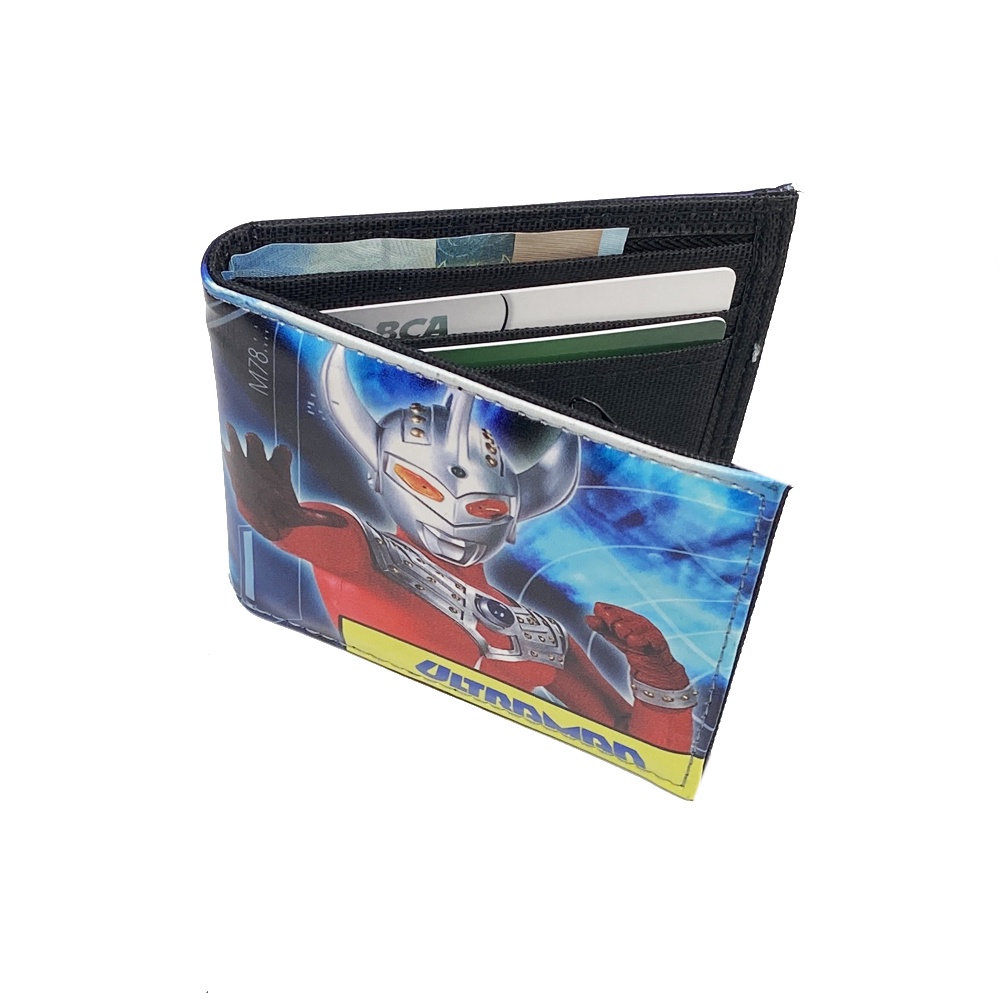 SHOPEE 6.6 SUPER SALE!! Dompet Anak Laki Laki Pendek Dompet Karakter Ultaraman U-230 Dompet Pendek Lipat Dua 3/4 Dompet Pendek Pria Dompet Sekolah + Bonus Box