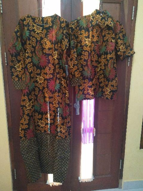 Maura Couple - Sania Ruffle Batik Couple Ori Ndoro Jowi Garansi Termurah Shopee Kebaya Modern 2564