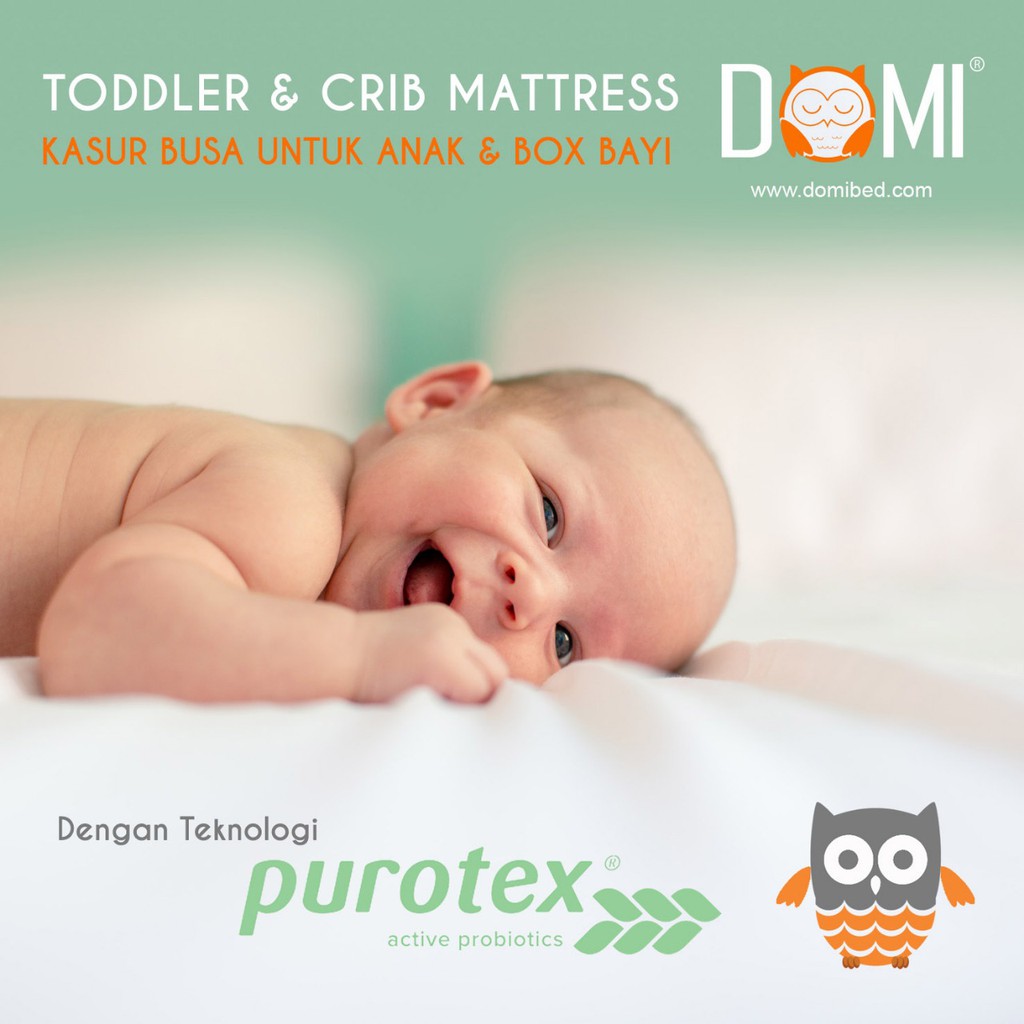 Domi Toddler &amp; Crib Mattress -Kasur Busa Untuk Anak Dan Box 10 Cm