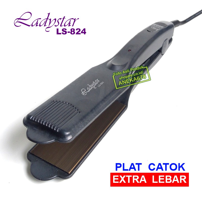 LADYSTAR LS 824 ALAT CATOK RAMBUT CATOKAN LURUS PLAT LEBAR LS824