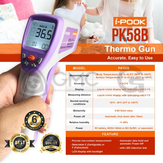 Ready Thermometer IPOOK PK58B