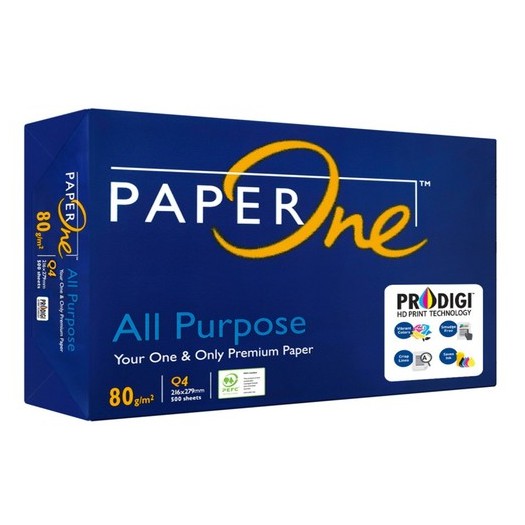 

KERTAS HVS PAPER ONE Q4 80 GSM