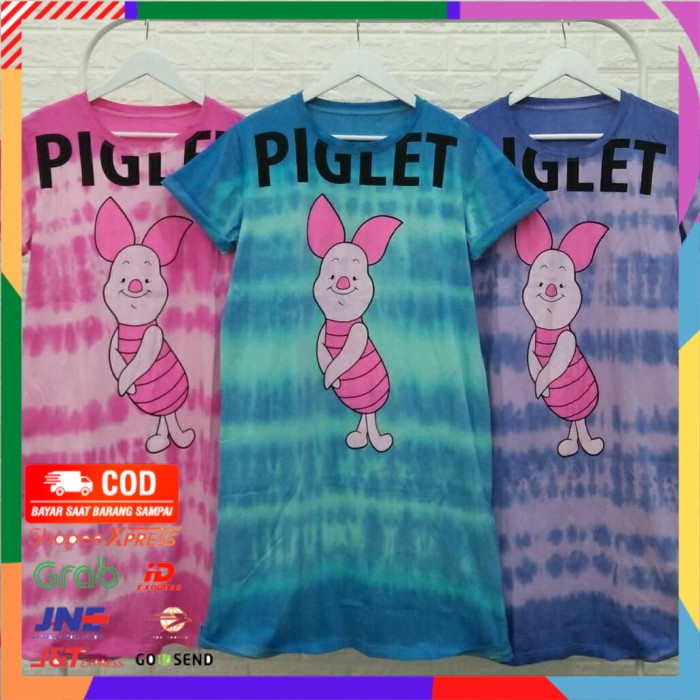 ✨ BISA COD ✨ Dress santai Jumbo Piglt Celup XXXL Tye dye daster