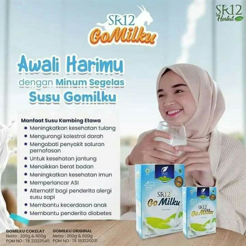 

TERENAK!!!GOMILKU SR 12//KUALITAS PREMIUM/ Gak Prengus/ Gak Bau