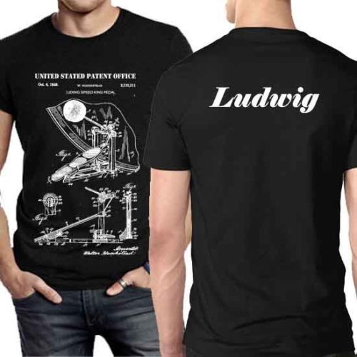 Kaos 2 Sisi Tshirt Ludwig Bass Pedal Drums