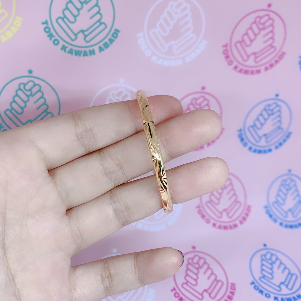 Gelang Tangan Xuping Gold Anak Perempuan Model Ring Pecah Kopi *15