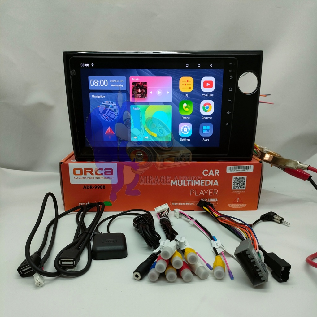 Head Unit Android Orca Eco Brio - Brv - Mobilio 2016 - 2021 9 inch PNP-2