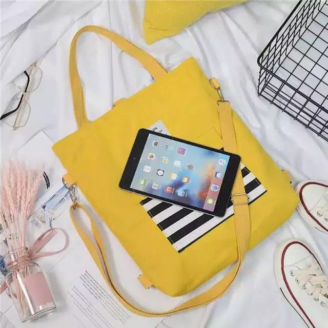 RR CHIO - Tote Bag Wanita Resleting (Bisa Ransel Bisa Selempang)-4