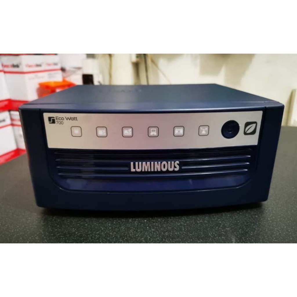 LUMINOUS INVERTER SQUARE WAVE UPS ECO WATT 700VA  500W  12V ECOWATT 700 VA