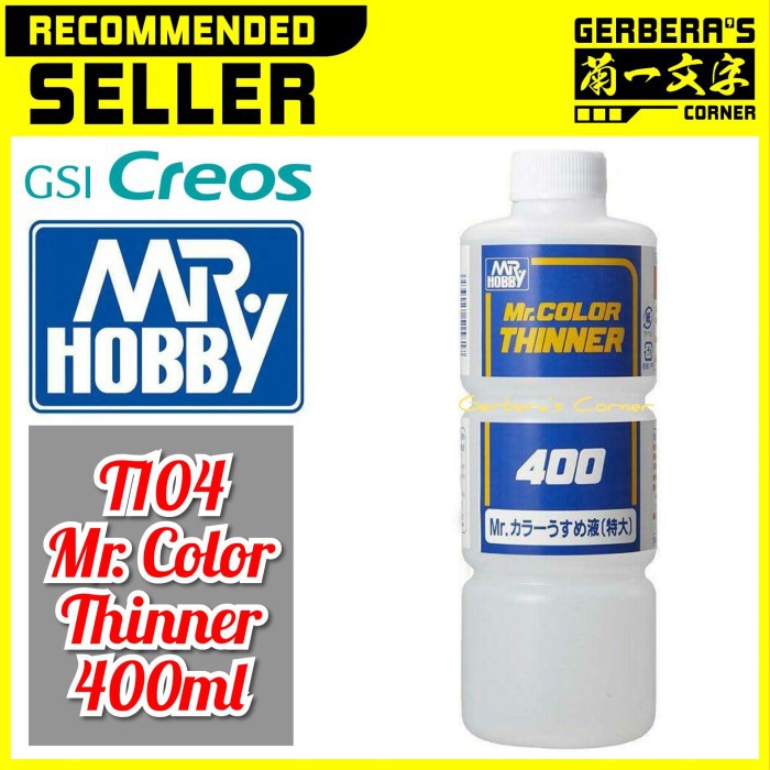 

Rad Mr Color T104 Mr Color Thinner 400ml - Mr. Hobby - Lacquer Paint