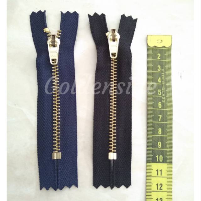 Resleting gigi besi YKK 10cm satuan / Risleting besi / Zipper jeans