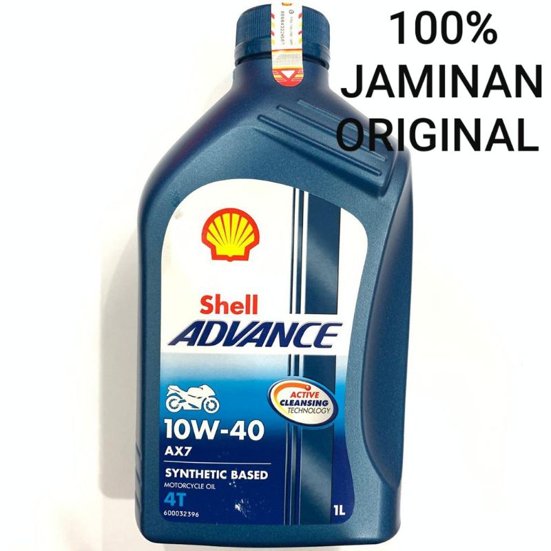 OLI SHELL ADVANCE AX7 1000ML 1L JAMINAN ORIGINAL