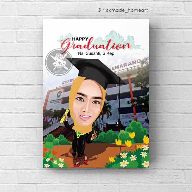 

Kado Karikatur 2D (Single) + Figura