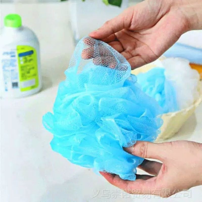 Spon Mandi Bath Sponge Spons Mandi Mekar Shower Puff