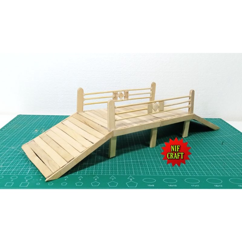 Prakarya Jembatan dari stik es krim
