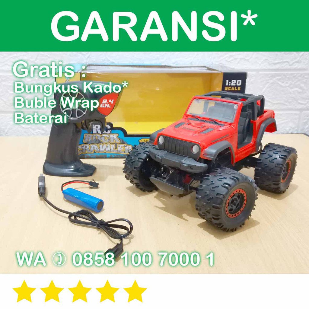 SoToy RC Jeep Wrangler Rubicon Remot Truck OFFROAD CRAWLER Climber RED Soft Top
