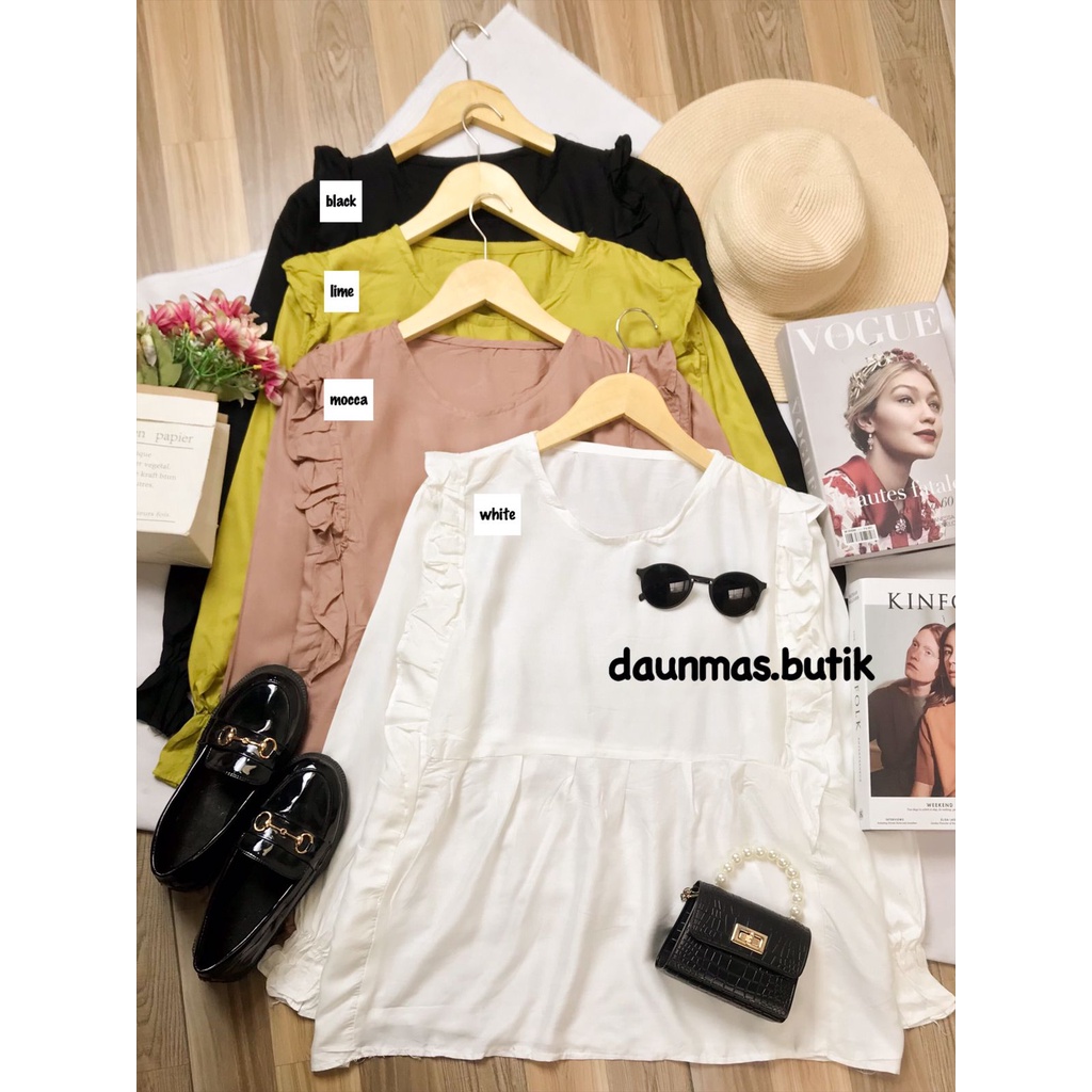 1KG MUAT 5PCS | VISEA BLOUSE RUFFLE HITS OOTD SELEBGRAM VOSEA FASHION GROSIR WANITA TERMURAH