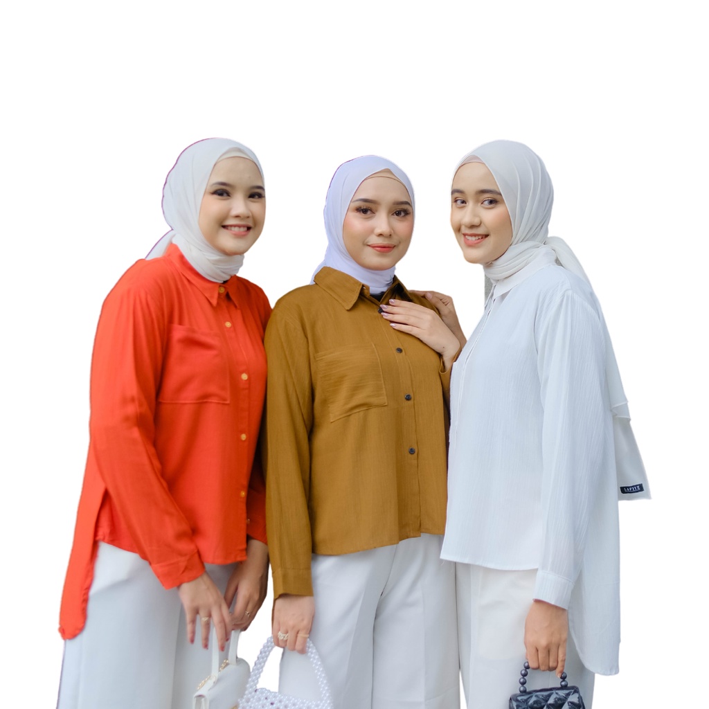 (Crinkle) Kemeja Basic Crinkle Pocket Premium