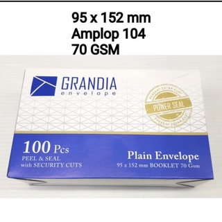 

AMPLOP SURAT PUTIH 104 POLOS/AMPLOP PUTIH GRANDIA 104/AMPLOP PUTIH 104