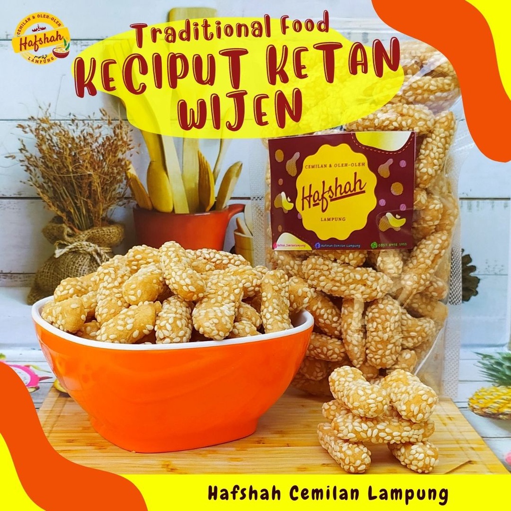 

Kue Keciput Ketan Wijen Cemilan Enak Gurih Ranyah Asli Buatan UMKM Indonesia