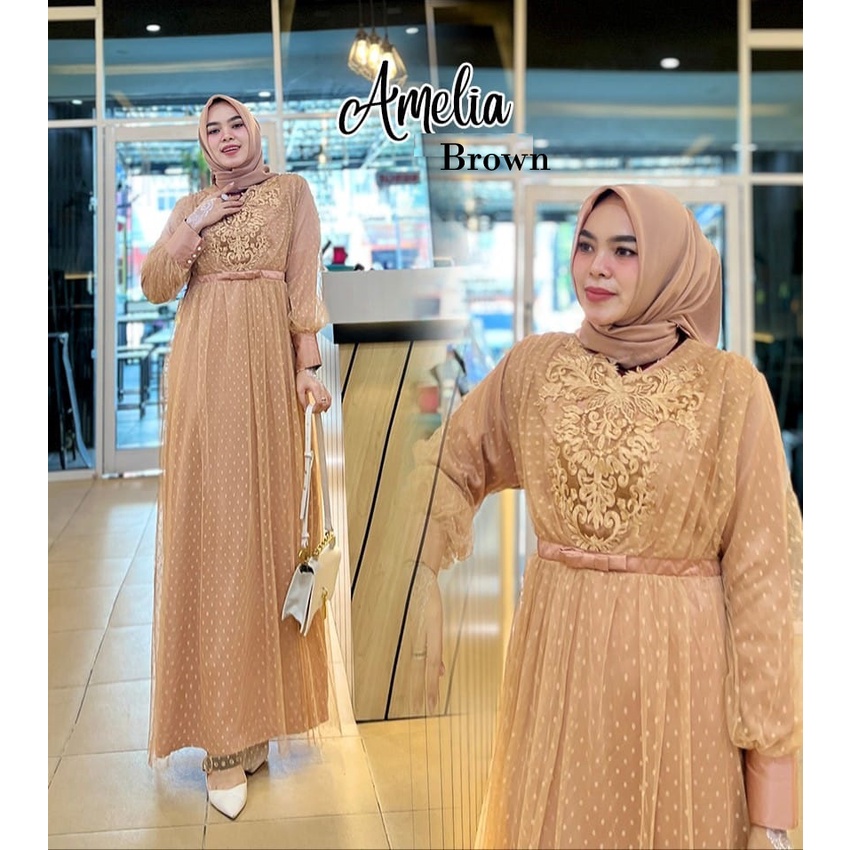 GAMIS PESTA AMELIA DRESS BRIDESMAID NIKAHAN