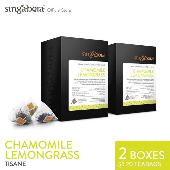 

Singabera Chamomile Lemongrass - Seduhan Herba - 2 box @ 20 teabags