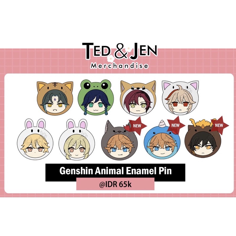 Genshin enamel pin