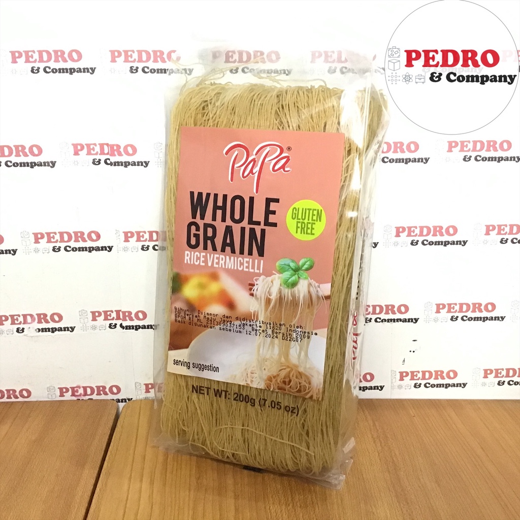 Jual Papa whole grain rice vermicelli 200 gram bihun beras gandum