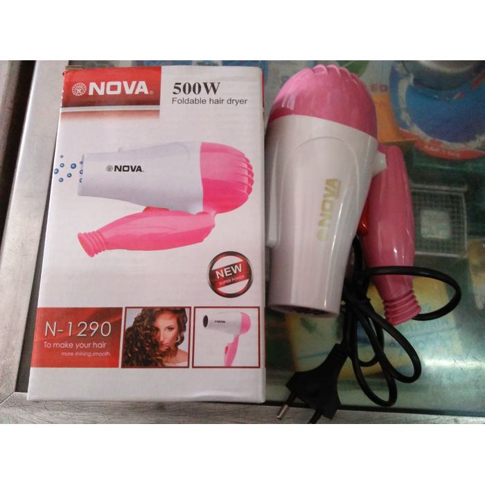 SM- Hairdryer Foldable NEW NOVA N-1290 500W &amp; Hairdryer Lipat &amp; Pengering