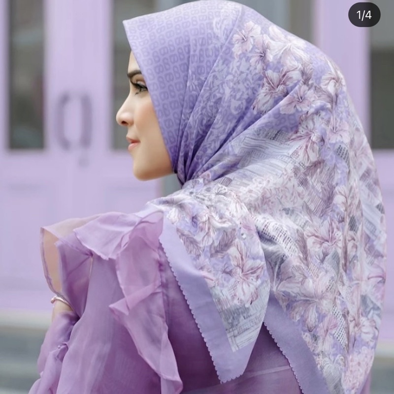 Preloved Buttonscarves malaya iris