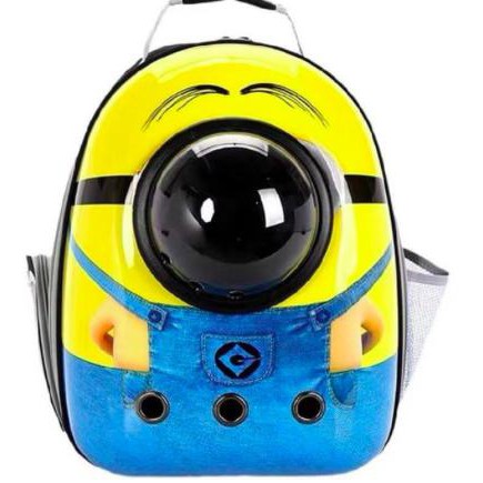 Tas Hewan Astronot Tas Ransel Anjing Tas Ransel Kucing Kapsul Minion - Minion