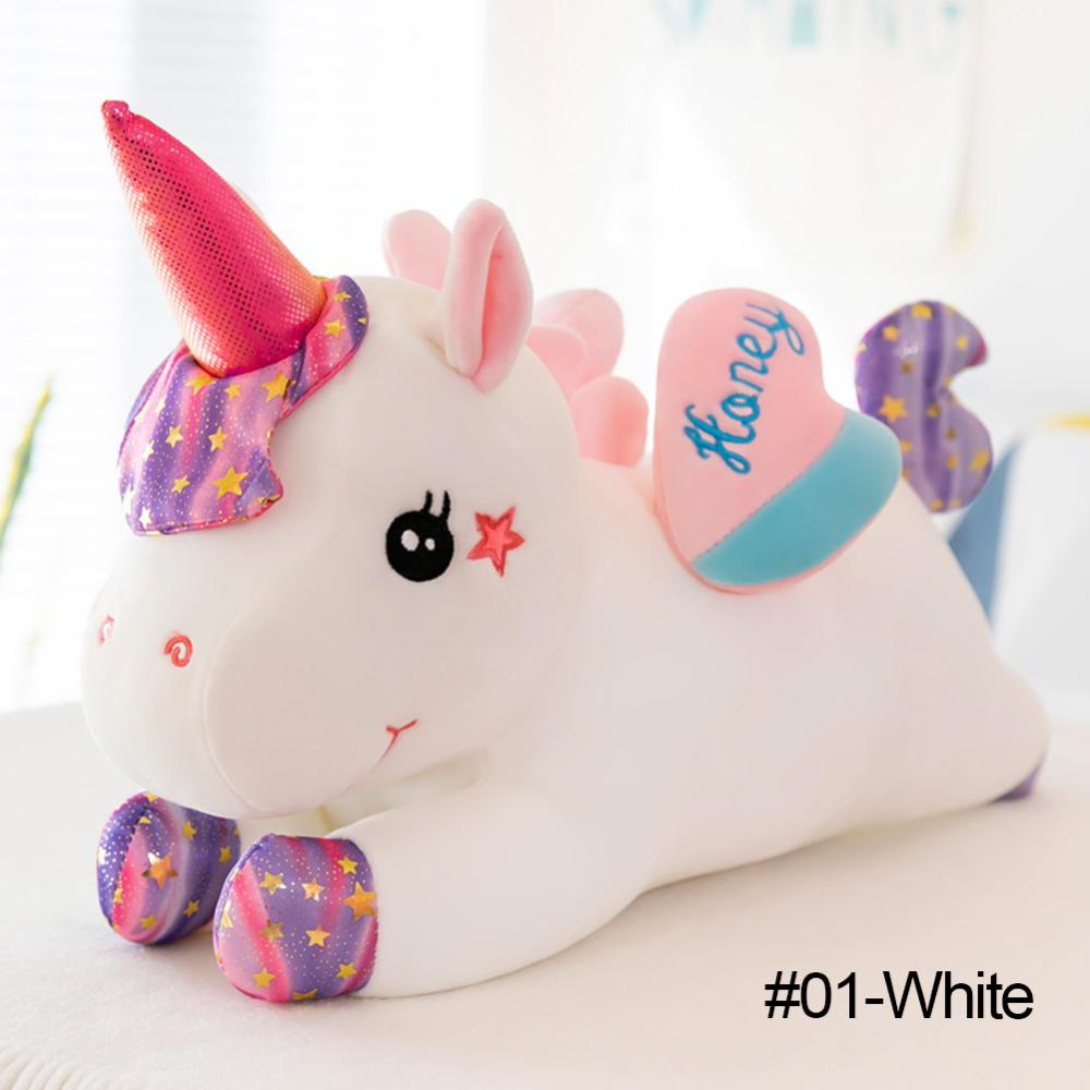 Timekey Mainan Boneka Stuffed Plush Unicorn 40cm Untuk Hadiah Natal / Ulang Tahun Anak Perempuan Q2X3