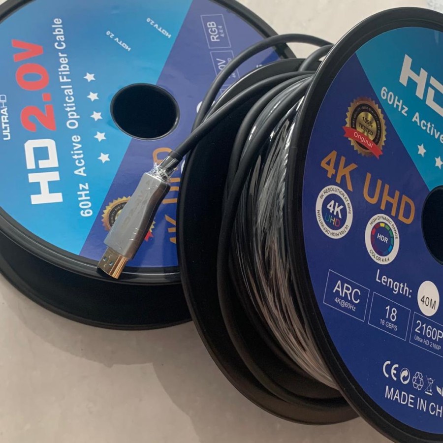 Kabel HDTV VACOTEK 4K Active Optical Fiber 30 meter-Cable HDTV 30M