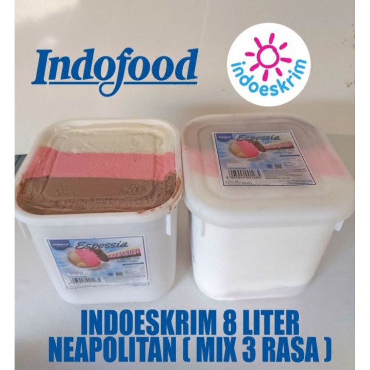 

INDOFOOD ICE CREAM ESPESSIA RASA NEAPOLITAN 8L