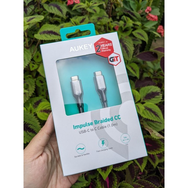 Kabel Charger Aukey Type C to C USB 2.0