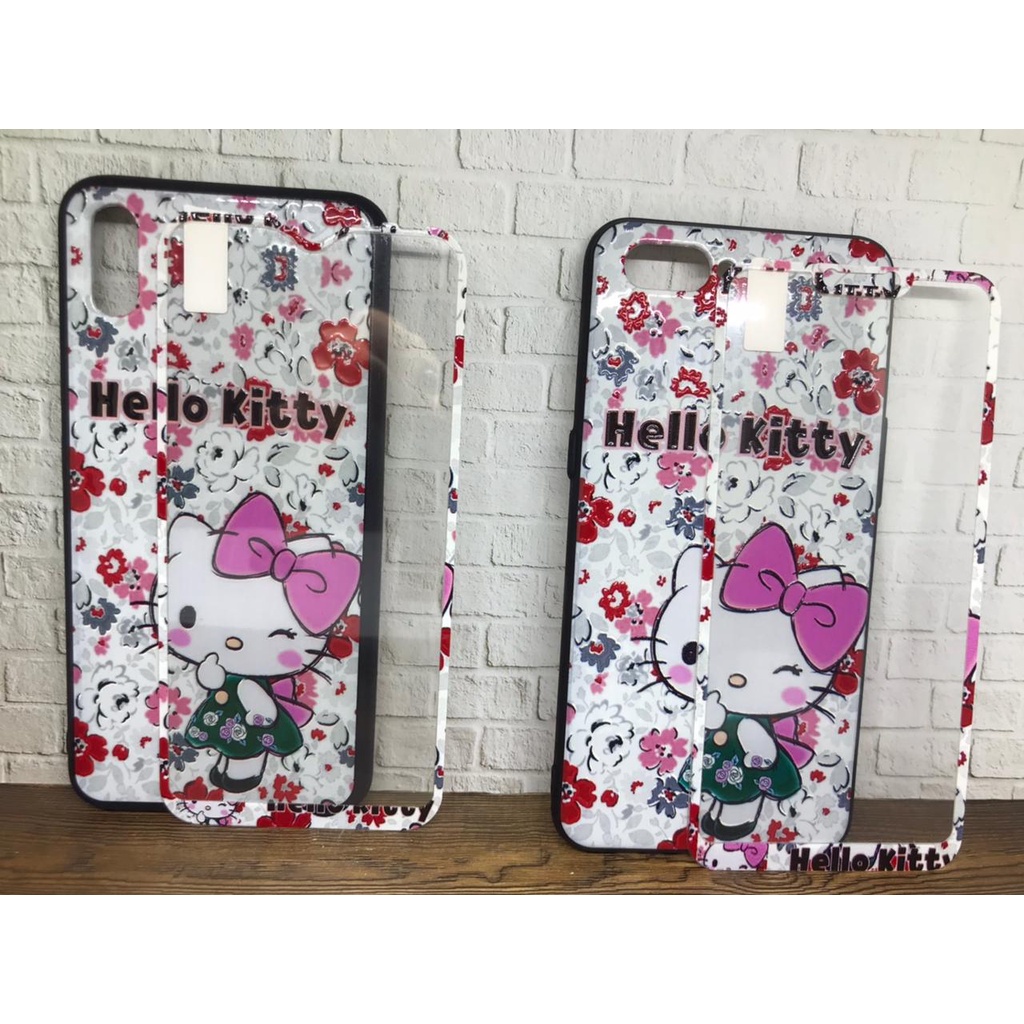 Softcase + Tempered Glass karakter Oppo A31 2020,A33,A53,A37 Neo 9,A3s,C1,A5/A9,A5s,A7,A12,A11k,Realme 2 Pro,/U1/U2,7i,C17,C12,C15,Samsung J2 Prime,Vivo Y11 Y12 Y15 Y17,Y20 Y20s Y12s,Y30 Y30i Y50, Y91 Y91C Y93 Y95 Xiaomi Redmi 3s,5A,8A 9A 9i 9C HCTG 13