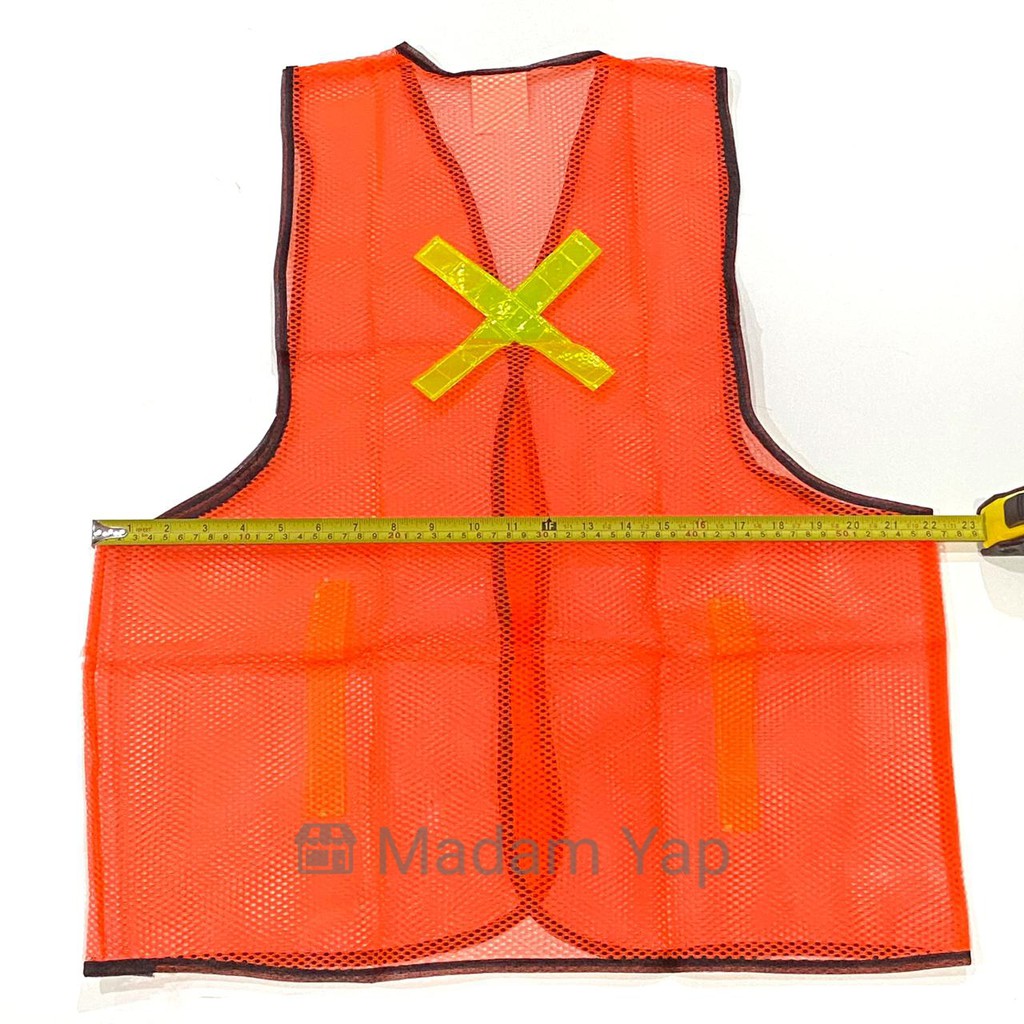 Rompi Safety Vest Proyek - Rompi Jaring Orange Guard