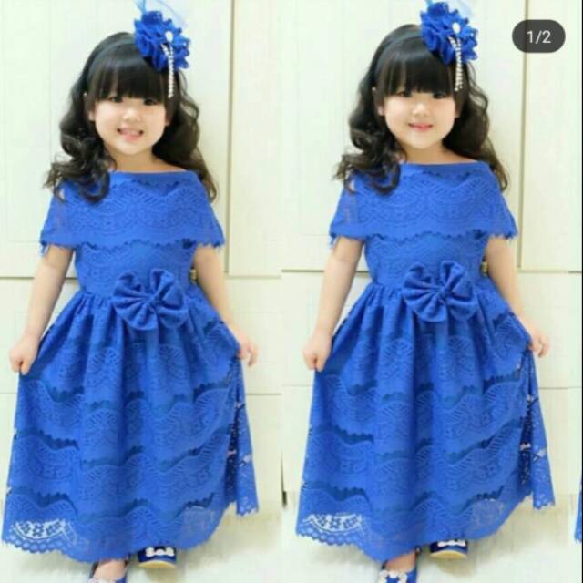 DRESS ANAK MODEL ARSY / DRESS BROKAT ANAK-ANAK /DRESS NEWBORN/ DRESS PHOTOSHOOT NEWBORN/ BAJU BROKAT