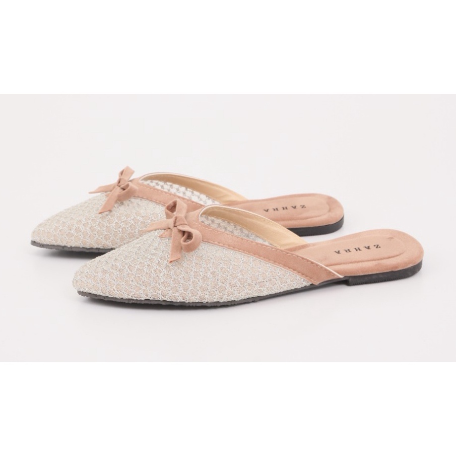 Malaika - Leony selop wanita / sandal slop wanita / sandal brukat / sandal slop pita