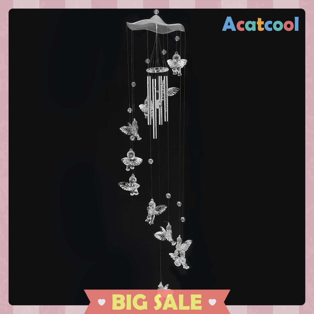 Creative Antique Bells Wind Chimes Door Hanging Home Decor Silver