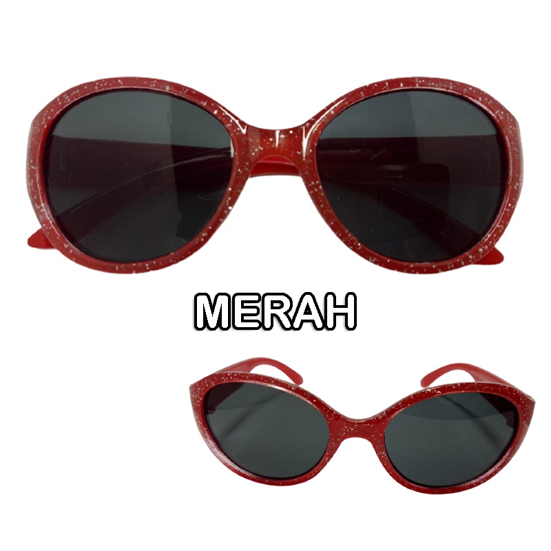 NEW TREND Kacamata Fashion Anak anak Frame Oval Gliter Mewah Lucu Kacamta Hitam Gaya Anak Perempuan Laki laki Kacamata Transparan Multi Warna Kids Sunglasses Unisex