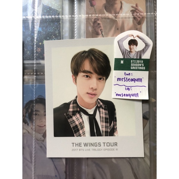 THE WINGS TOUR 2017 BTS LIVE TRILOGY EPISODE III JIN PC RARE