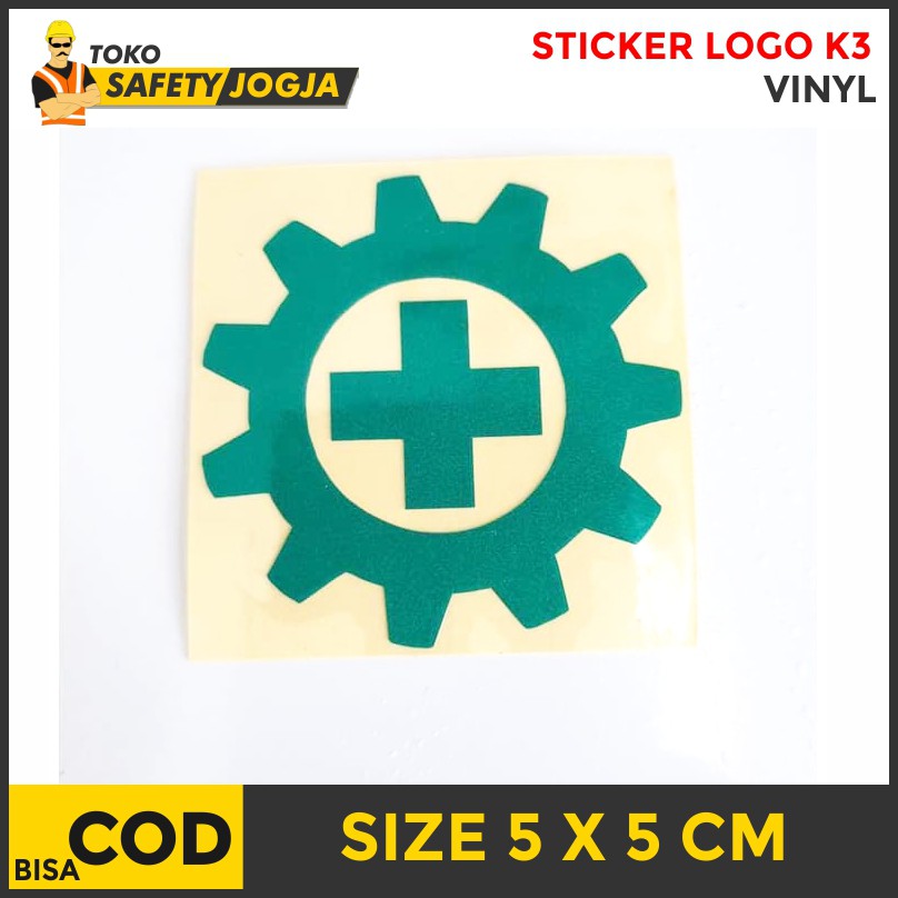 Sticker Logo Safety K3 Untuk Helm Safety