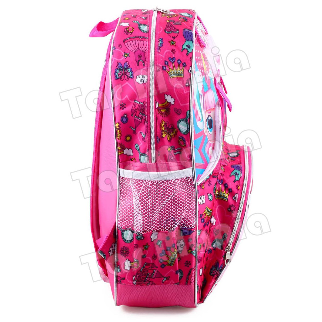 Tas Ransel Anak Perempuan Karakter - LOL SURPRISE - HOLIDAY -  PINK + FREE Botol Minum &amp; Lunchbox