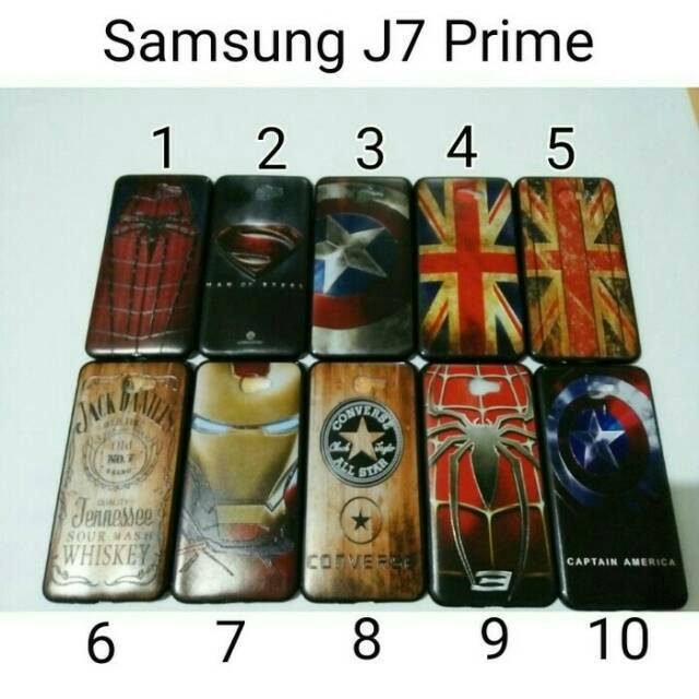 Case Hitam Karakter For Samsung J7 Prime / Softcase Karakter Samsung J7 Prime
