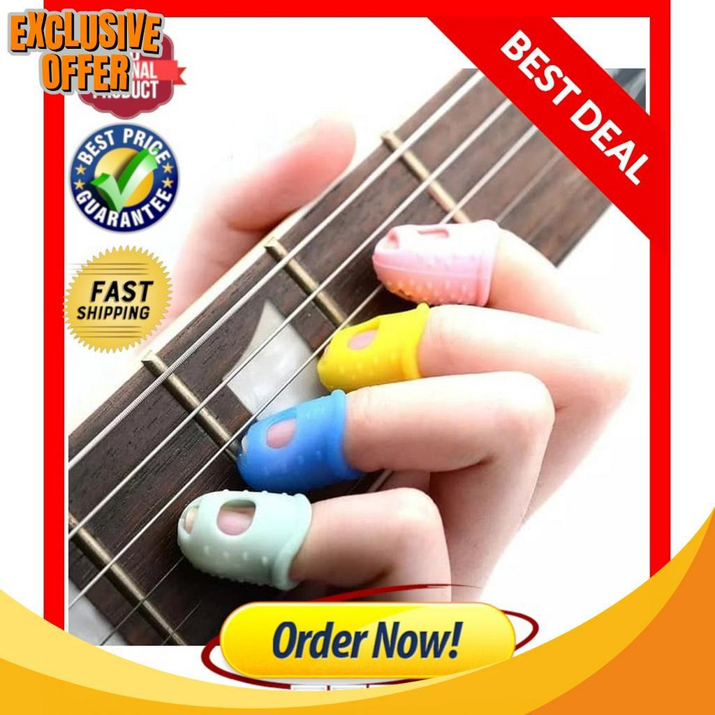 SPESIAL DISKON Pelindung Jari gitar silikon cover jari  FINGER GUITAR PROTECTOR