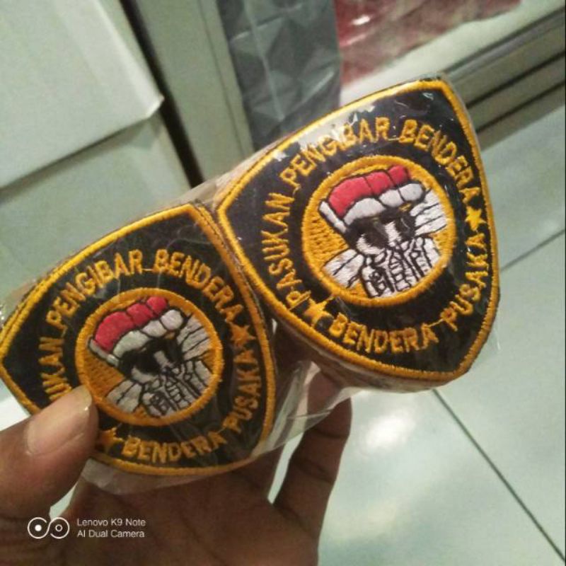 badge paskibraka full bordir 100 bj