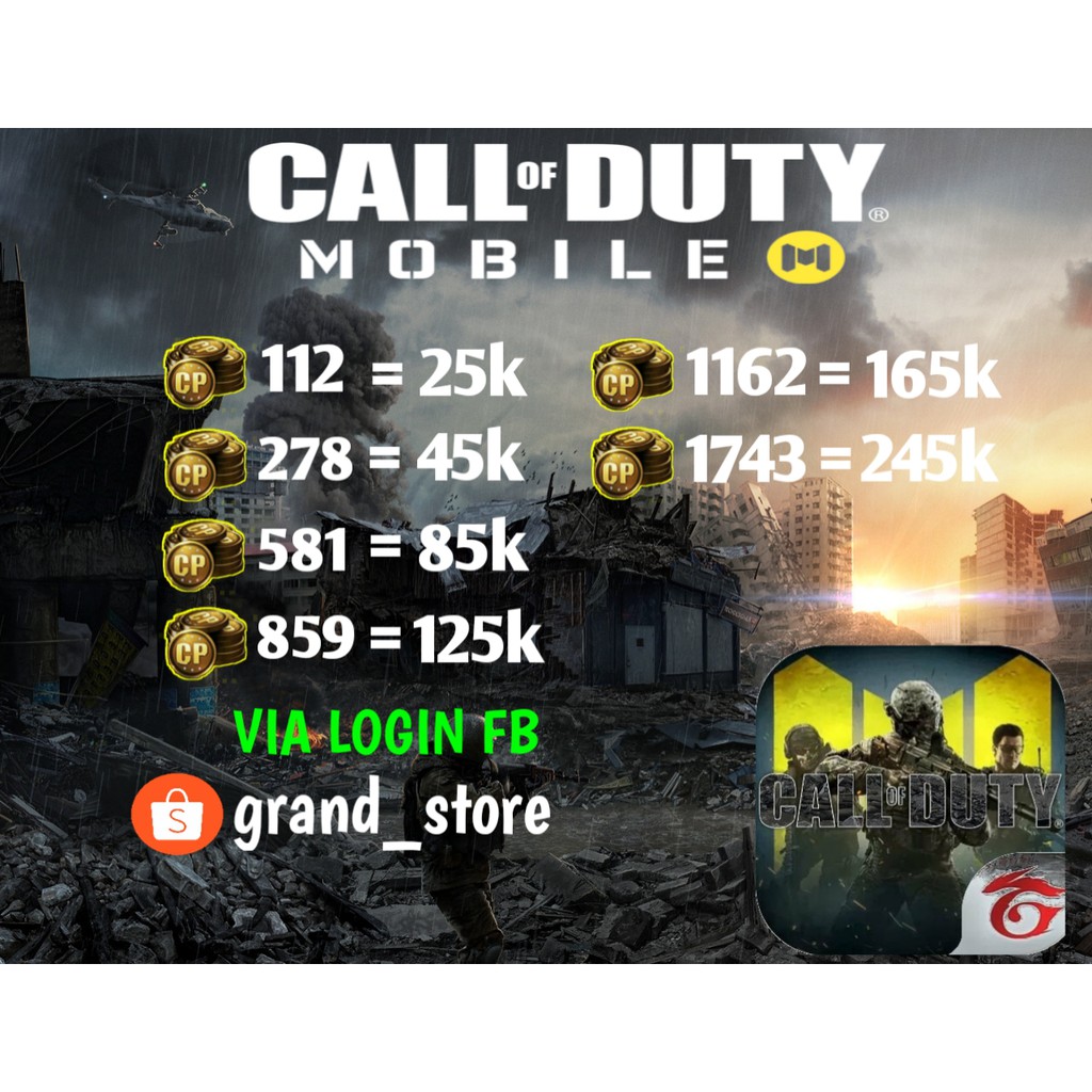 Voucher Call of Duty Mobile - Top Up Game COD Mobile Murah - 